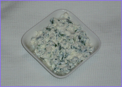 ketogenic diet - cheese with scallions