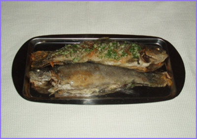 ketogenic diet - roasted trout